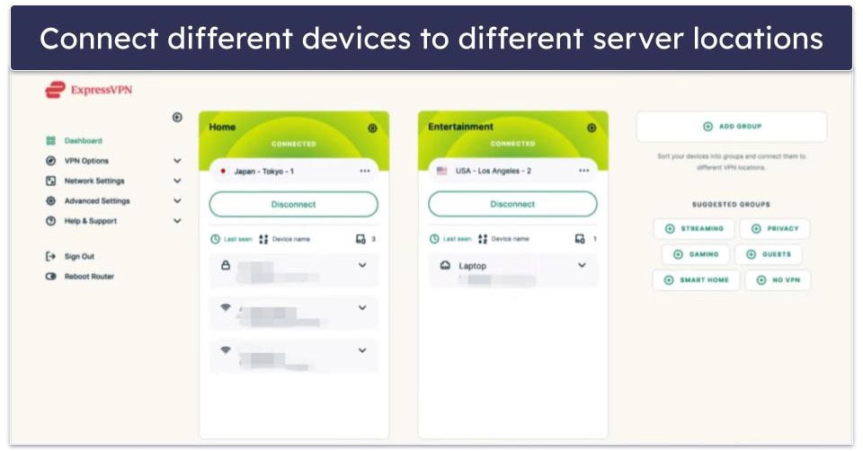🥇1. ExpressVPN — Best Overall VPN for Routers in 2026