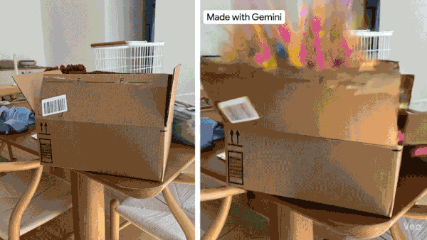 A GIF highlighting Veo 3's photo-to-video generation capabilities.