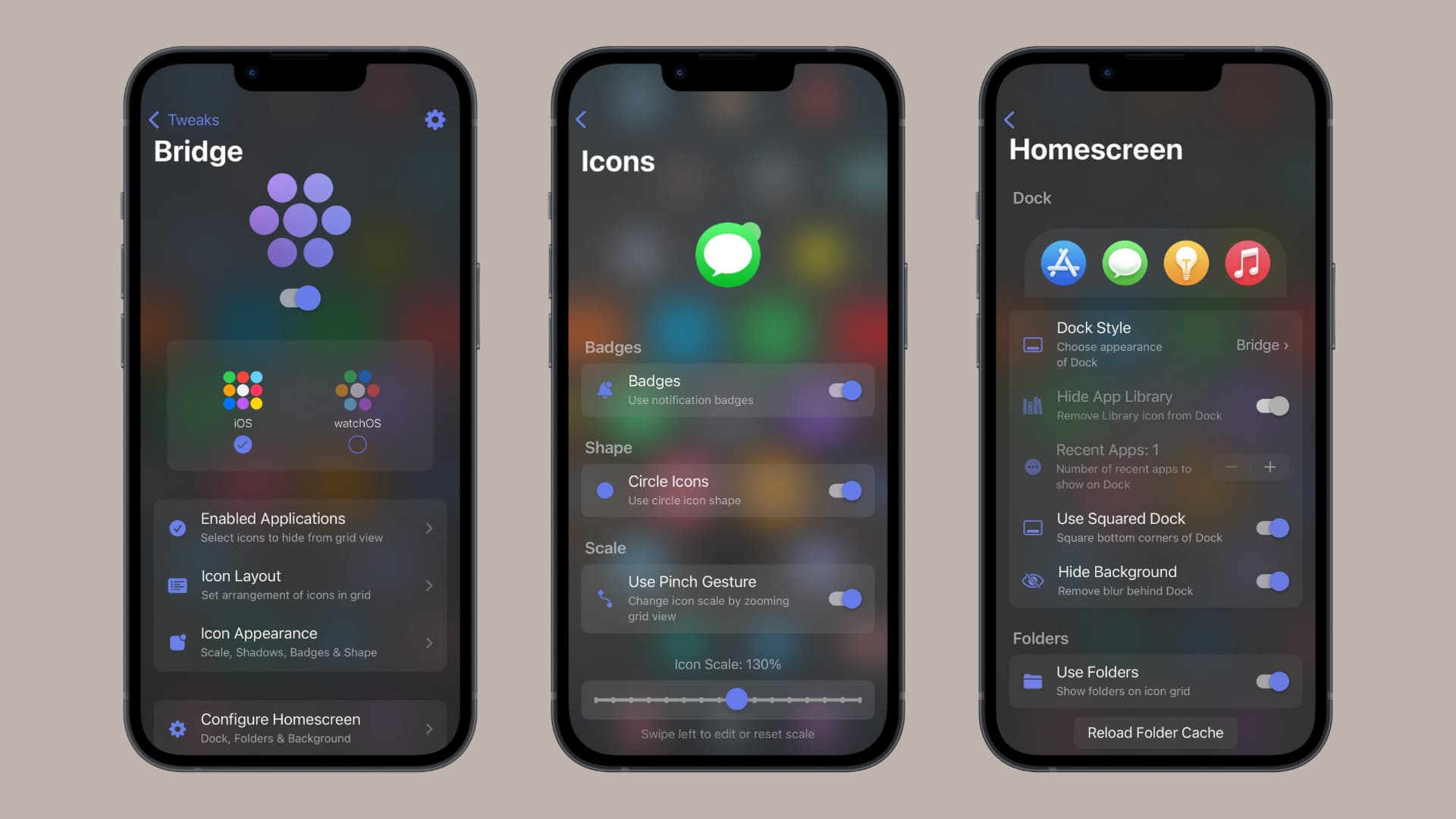 Bridge preference pane.
