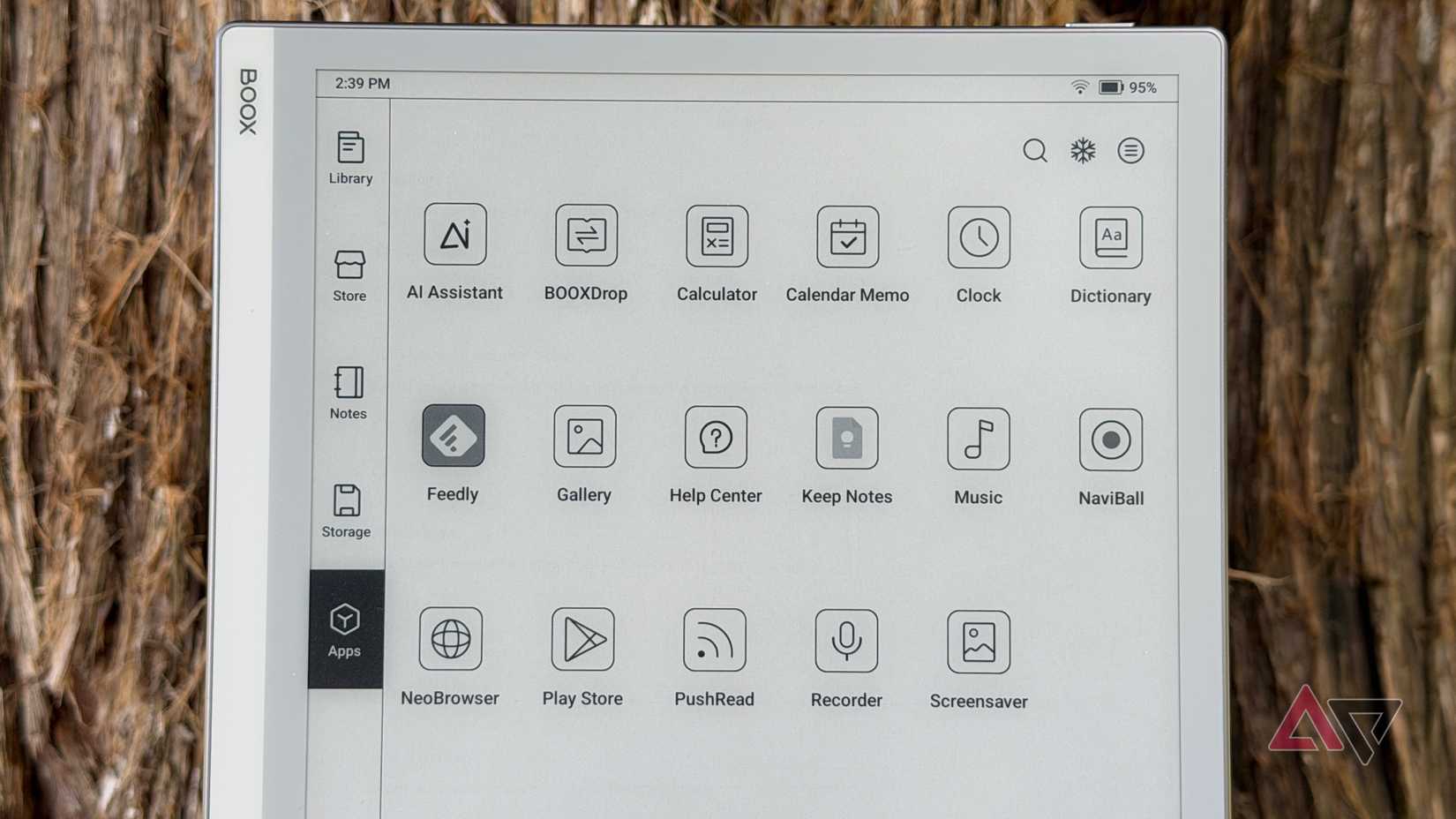 Samsung Galaxy Watch Ultra sitting on a workout shoe showing Samsung Health Tile 