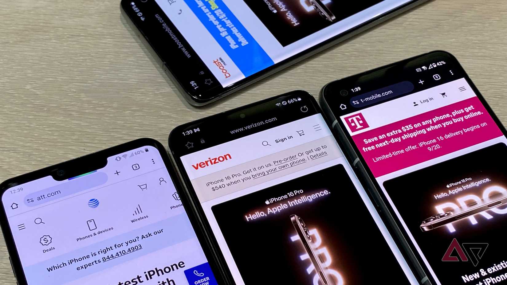 Google Pixel Watch sitting on a charger