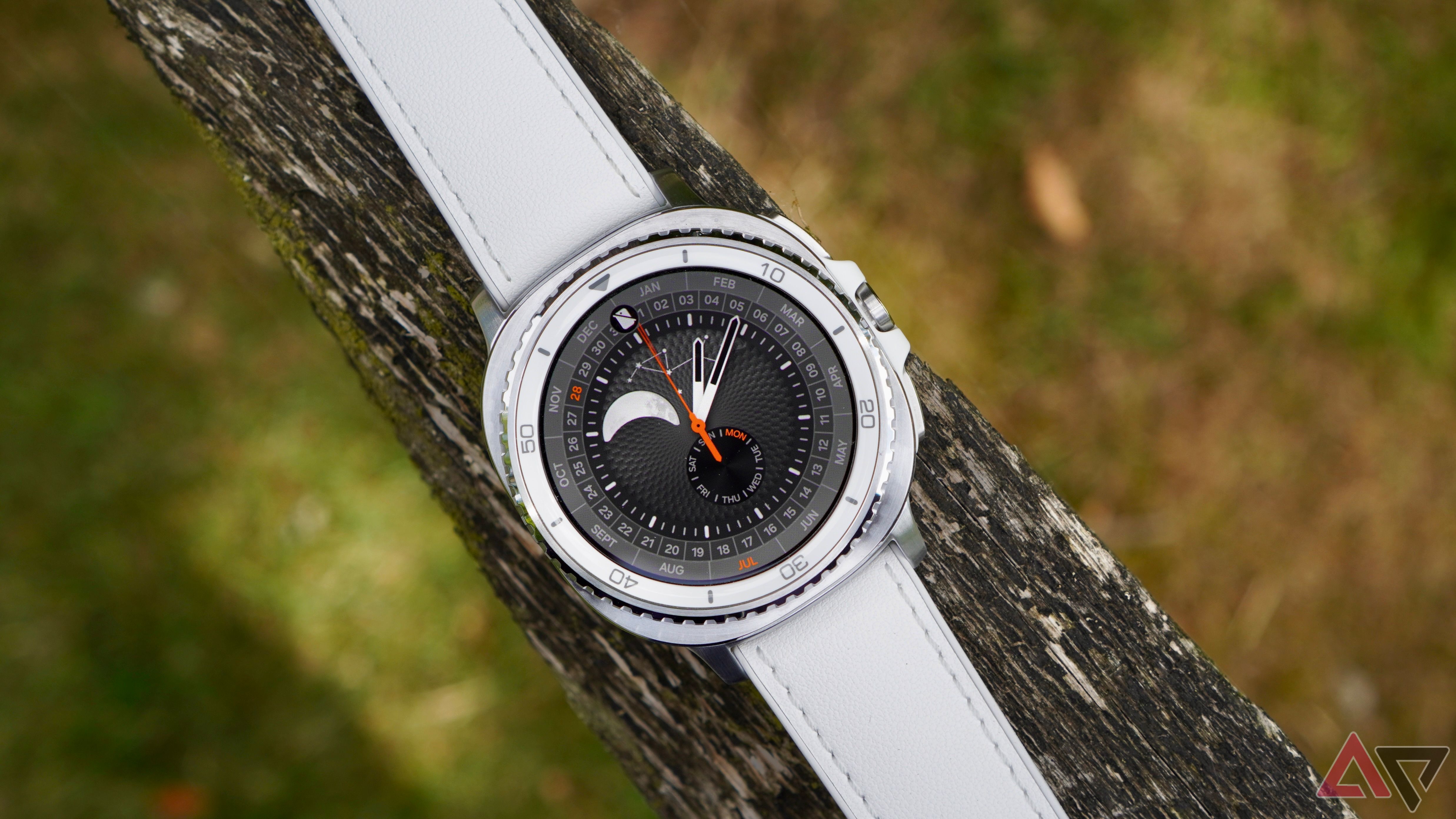 The Samsung Galaxy Watch 8 Classic showing a subtle dial design