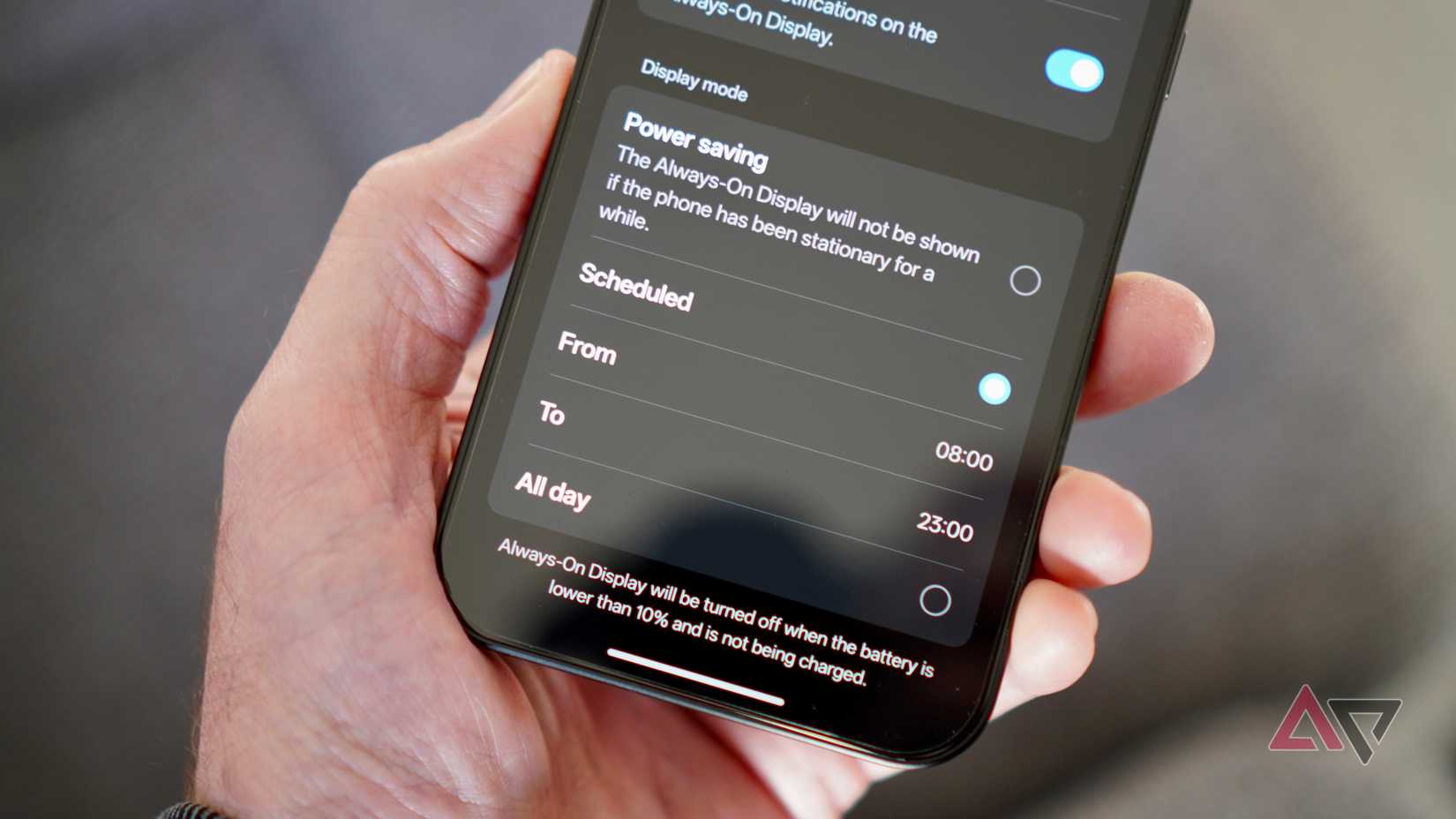 A person holding the Samsung Galaxy Z Fold 7, showing the buttons
