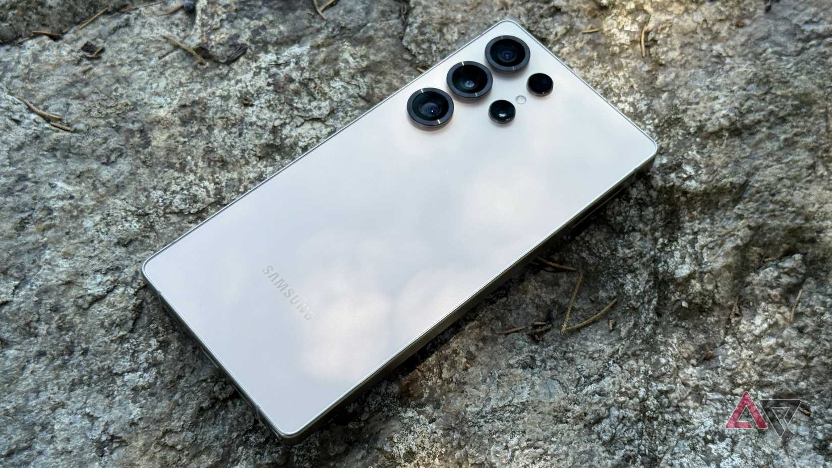 Motorola Edge 2025 held up against some flowers