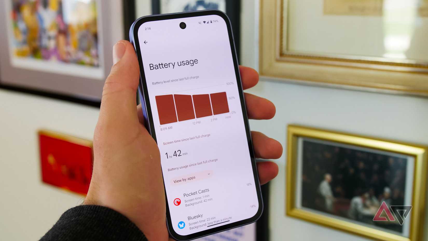 Amazon Fire HD 10 showing the home screen sideways