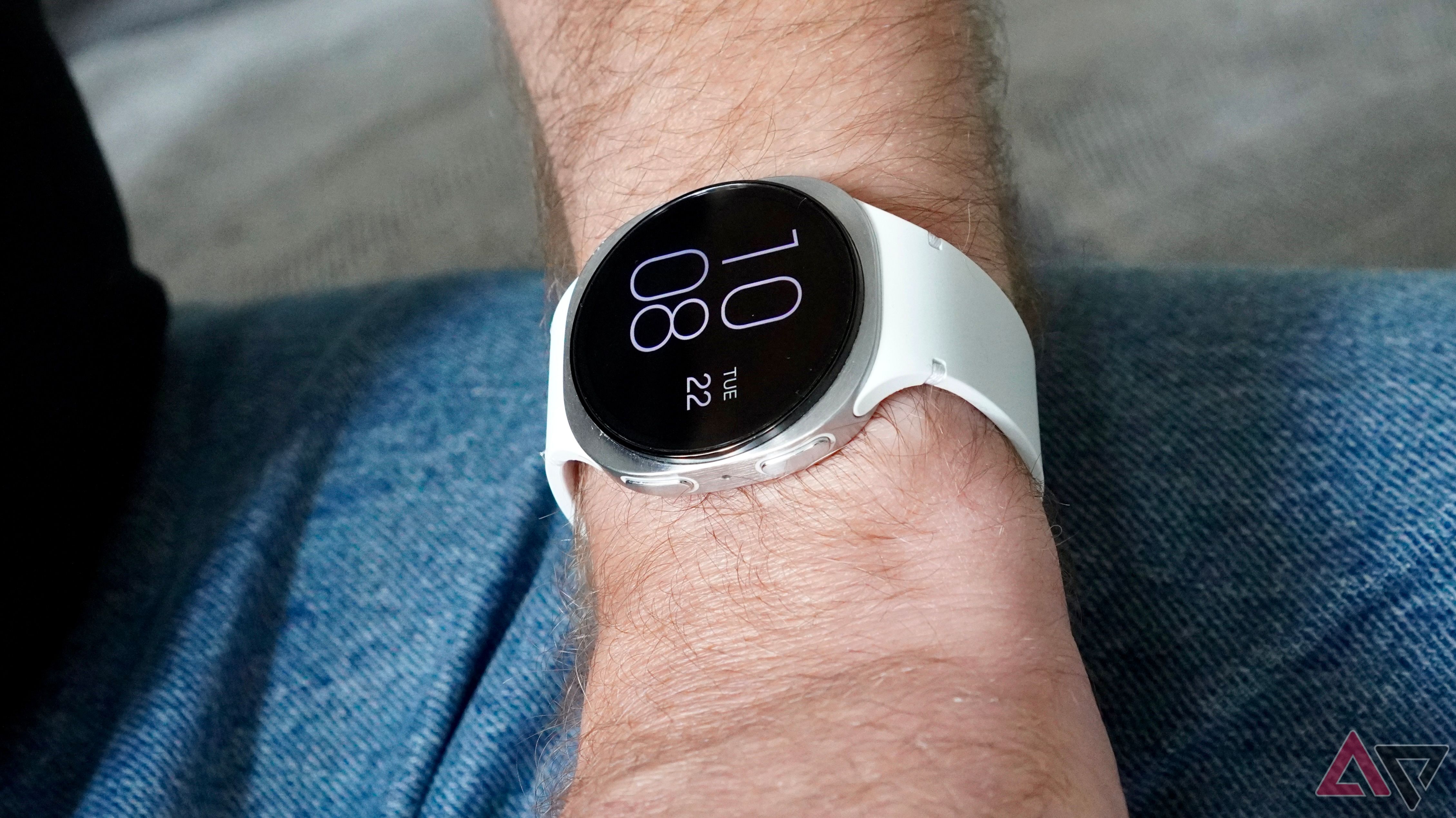 A person wearing the Samsung Galaxy Watch 8