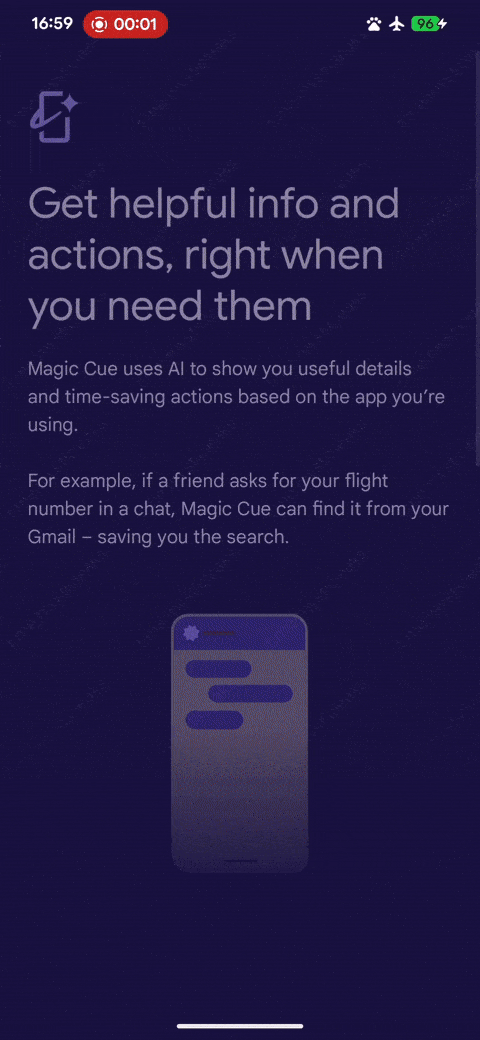 A GIF highlighting the initial Magic Cue setup screen.