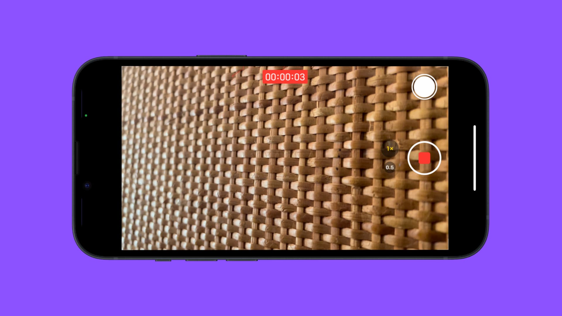 Still Capture button in Camera app.