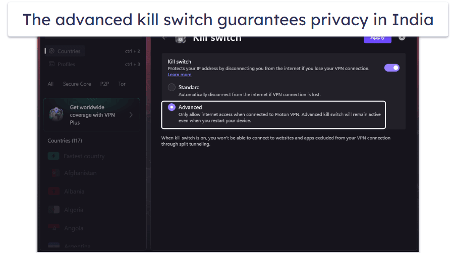 2. 🥈 Proton VPN — Free VPN With Unlimited Data & Router Support